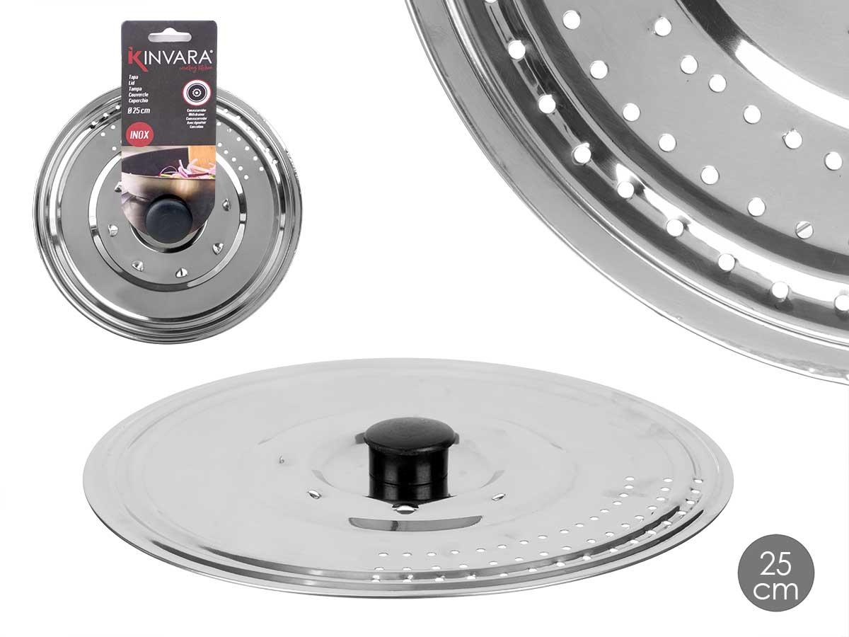 TAPA SARTEN C/ESCURRIDOR 25CM 901900