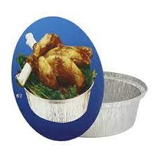 TAPAS BANDEJA ALUM.POLLO 21CM   125U 9073500