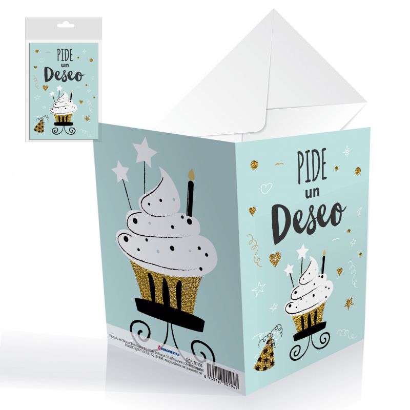 TARJETA CUMPLE PIDE UN DESEO 9004700