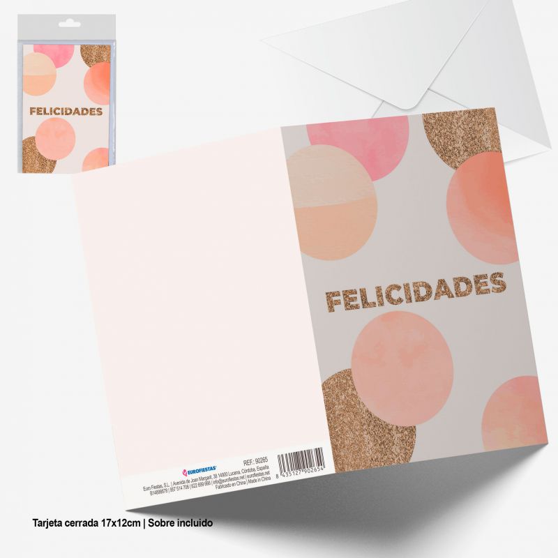 TARJETA FELICITA FELICID ORO CIRC 900600