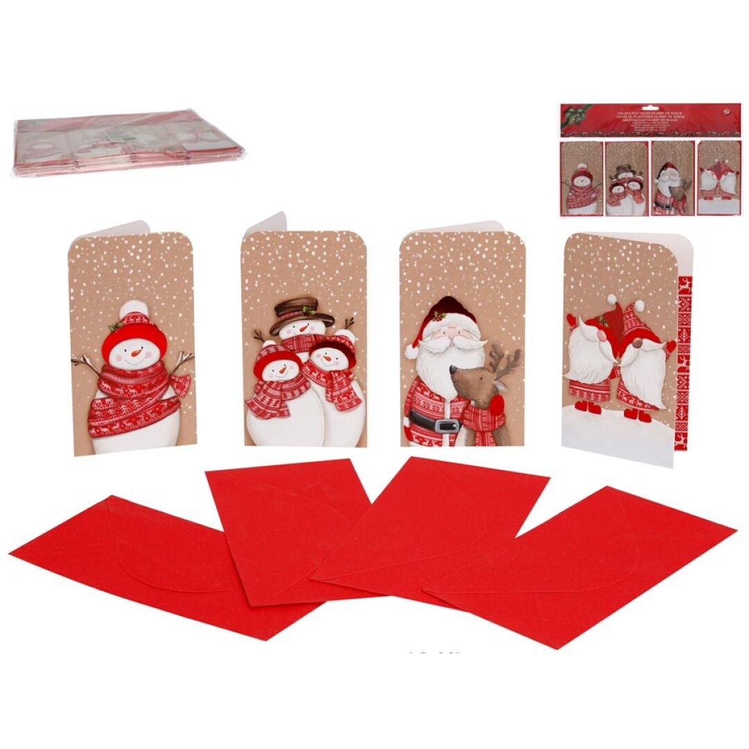 TARJETA FELICITACION X4 KOI 9X16CM 9007500