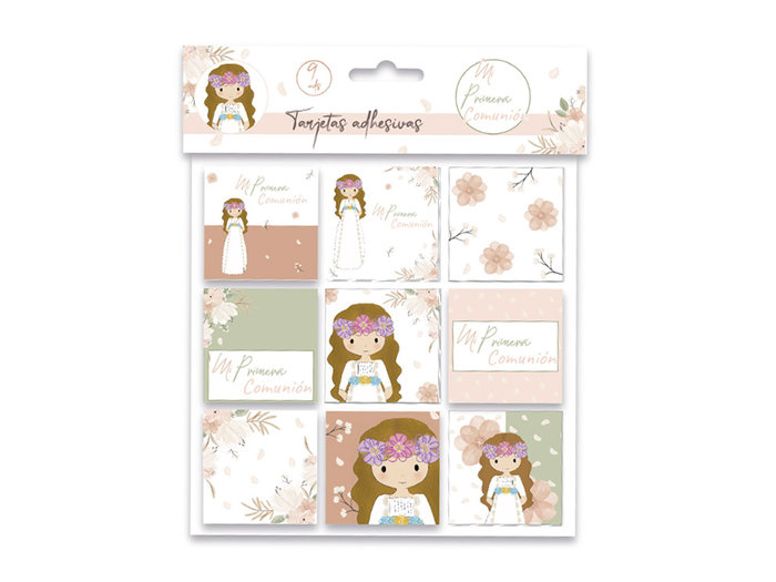TARJETAS ADH.COMUNION NIÑA 900800