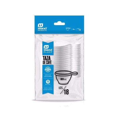 TAZA BLANCA 80CC REUTIL. 18UD 9006500