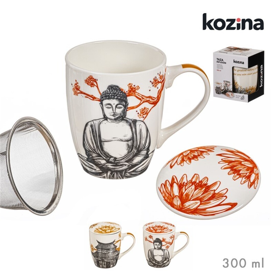 TAZA INFUSION C/FILTRO BUDDHA 300ML 9036500