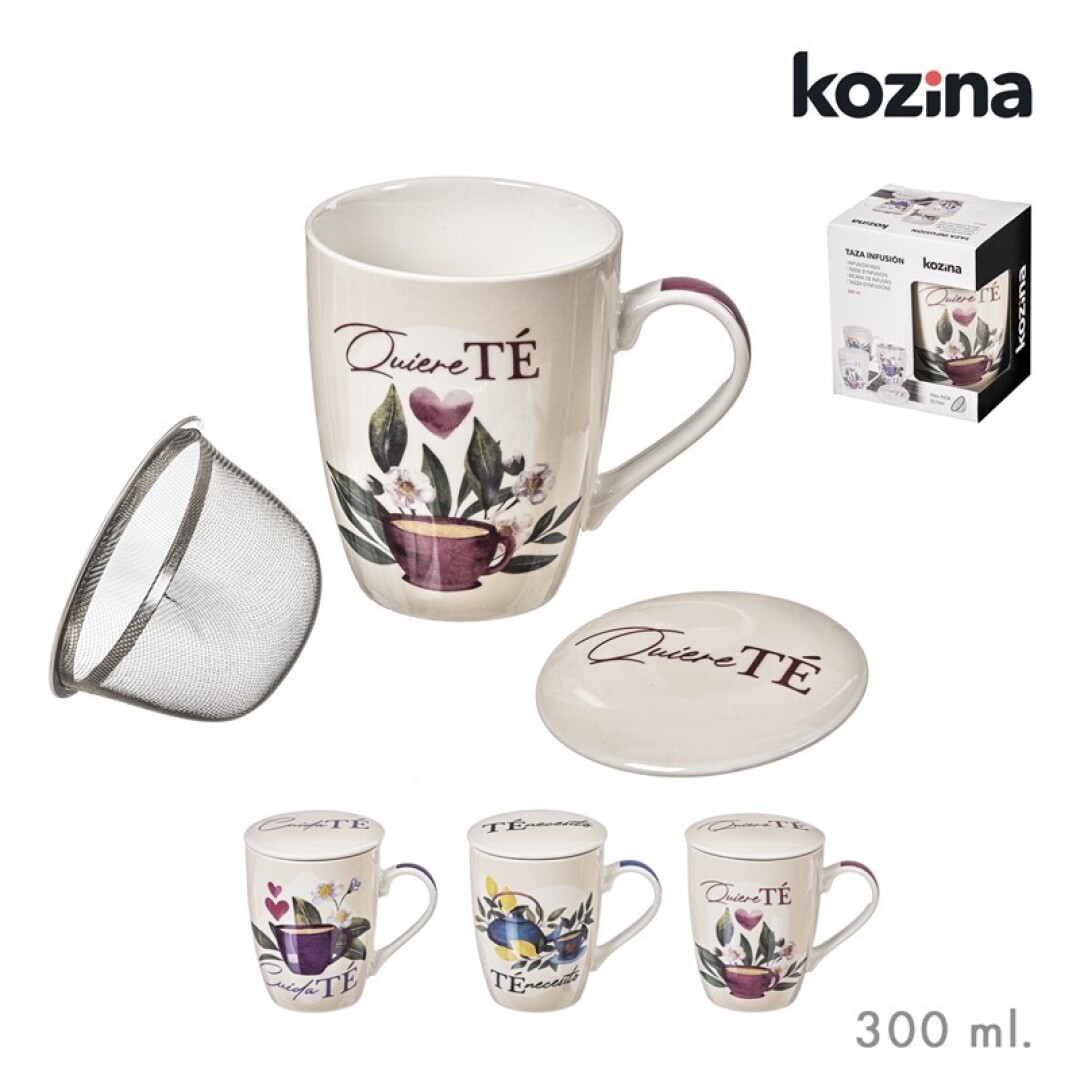 TAZA INFUSION C/FILTRO TE 300ML 903700
