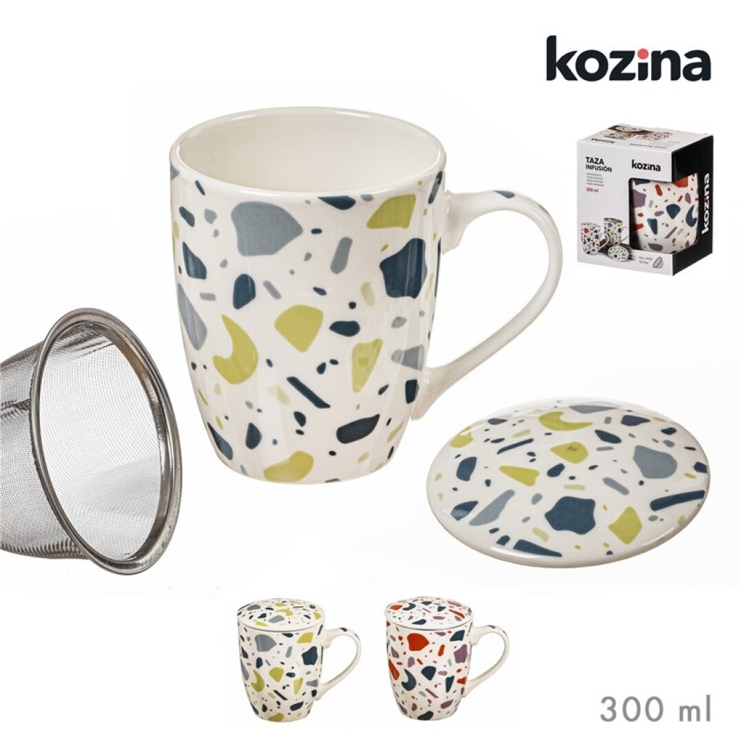 TAZA INFUSION C/FILTRO TERRAZO 300ML 903700