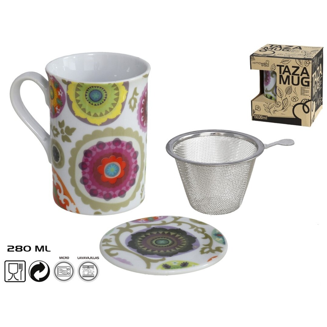 TAZA OMEGA C/FILTRO Y TAPA 280ML 9043500