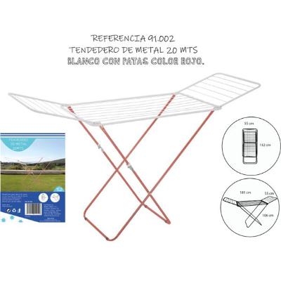 TENDEDERO METAL ROJO 20M 180X55X95 9094500