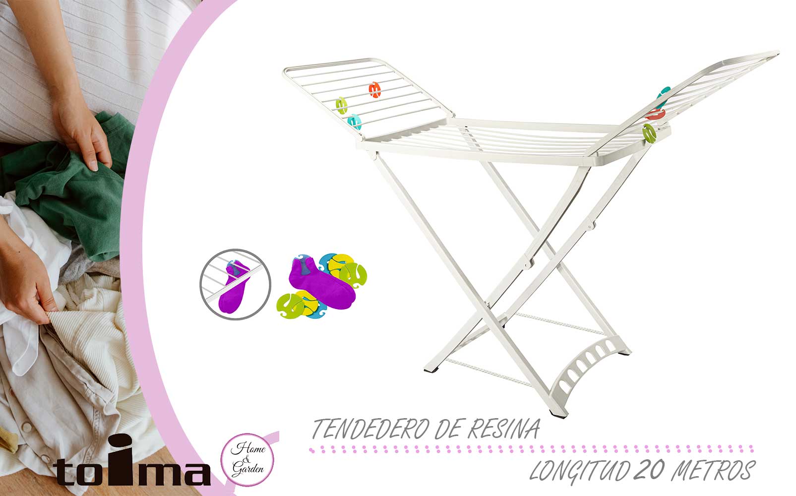 TENDEDERO SARA 20M BLANCO 916700