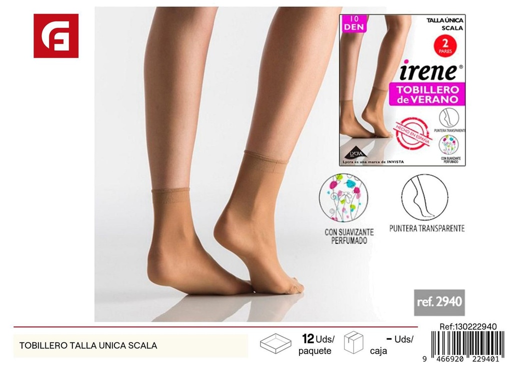 TOBILLERO 2P PUNT.INV SCALA  9009000