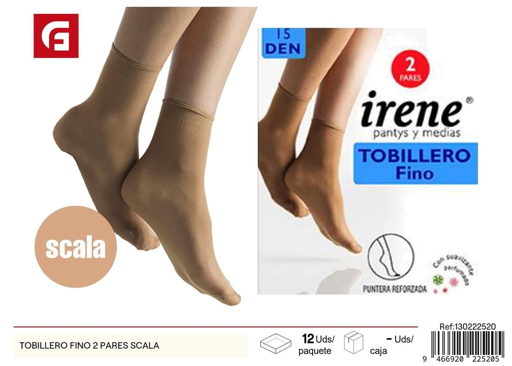 TOBILLERO FINO 2PARES  SCALA 90085000