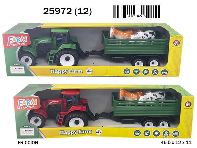 TRACTOR FRICCION ANIMALES 905300