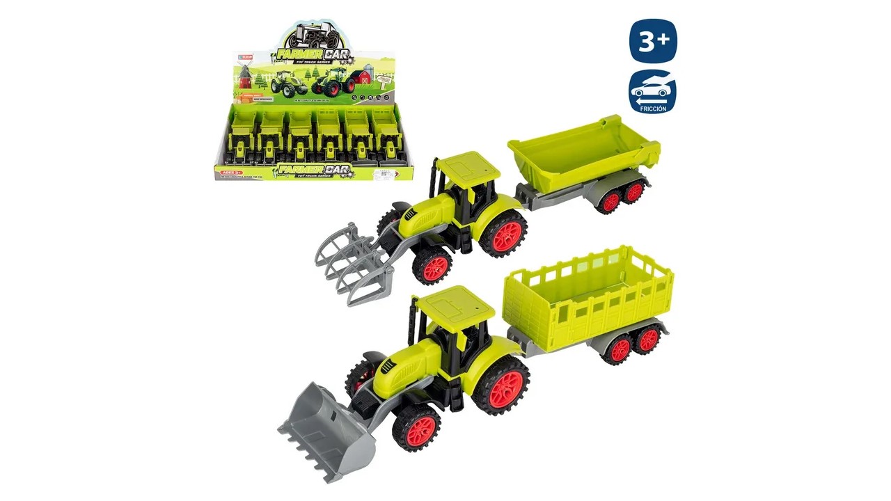 TRACTOR REMOLQUE FRICCION 32X8CM 9017500