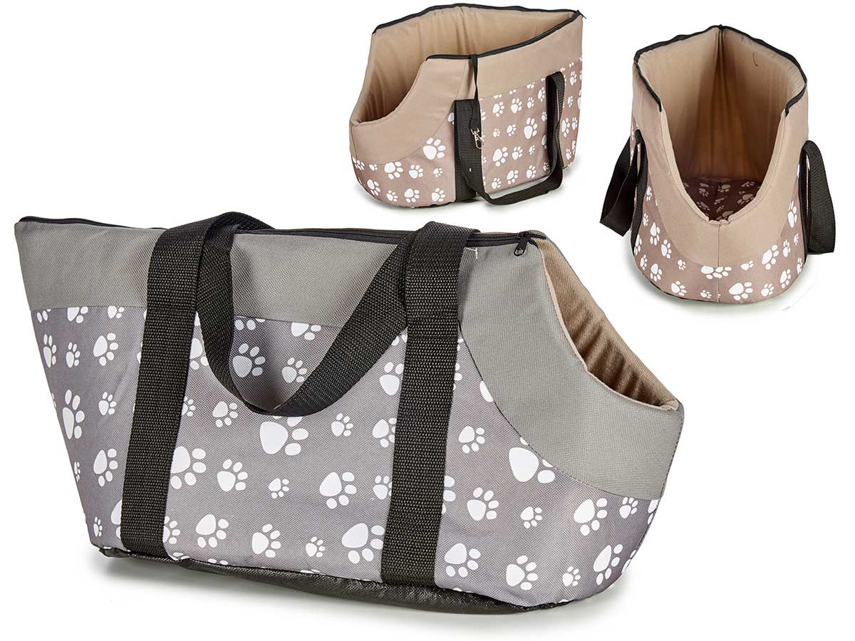 TRANSPORTIN MASCOTAS HUELLA 55X26X22 90109500
