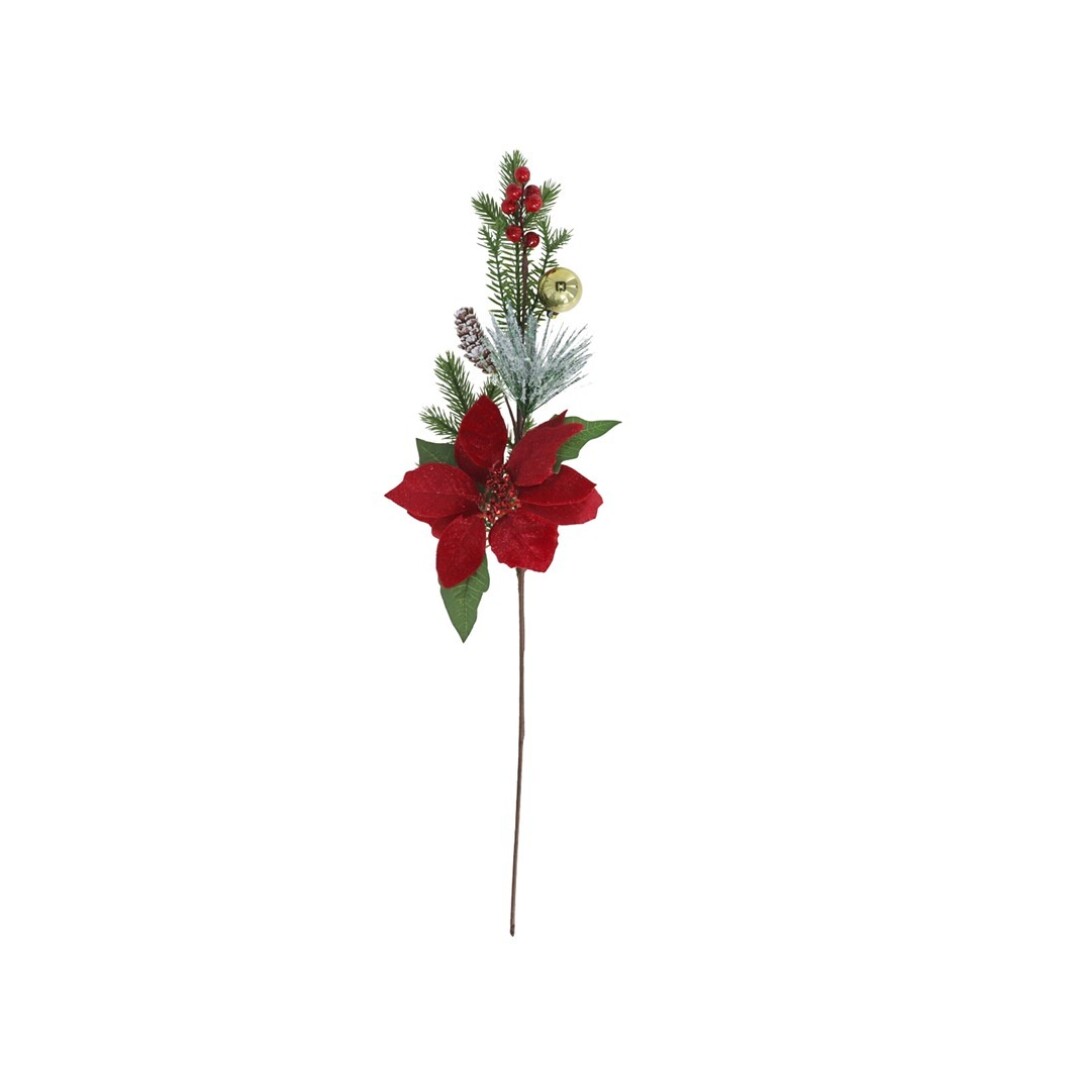 VARA POINSETIA C/BAYAS YPL 65CM 9011000