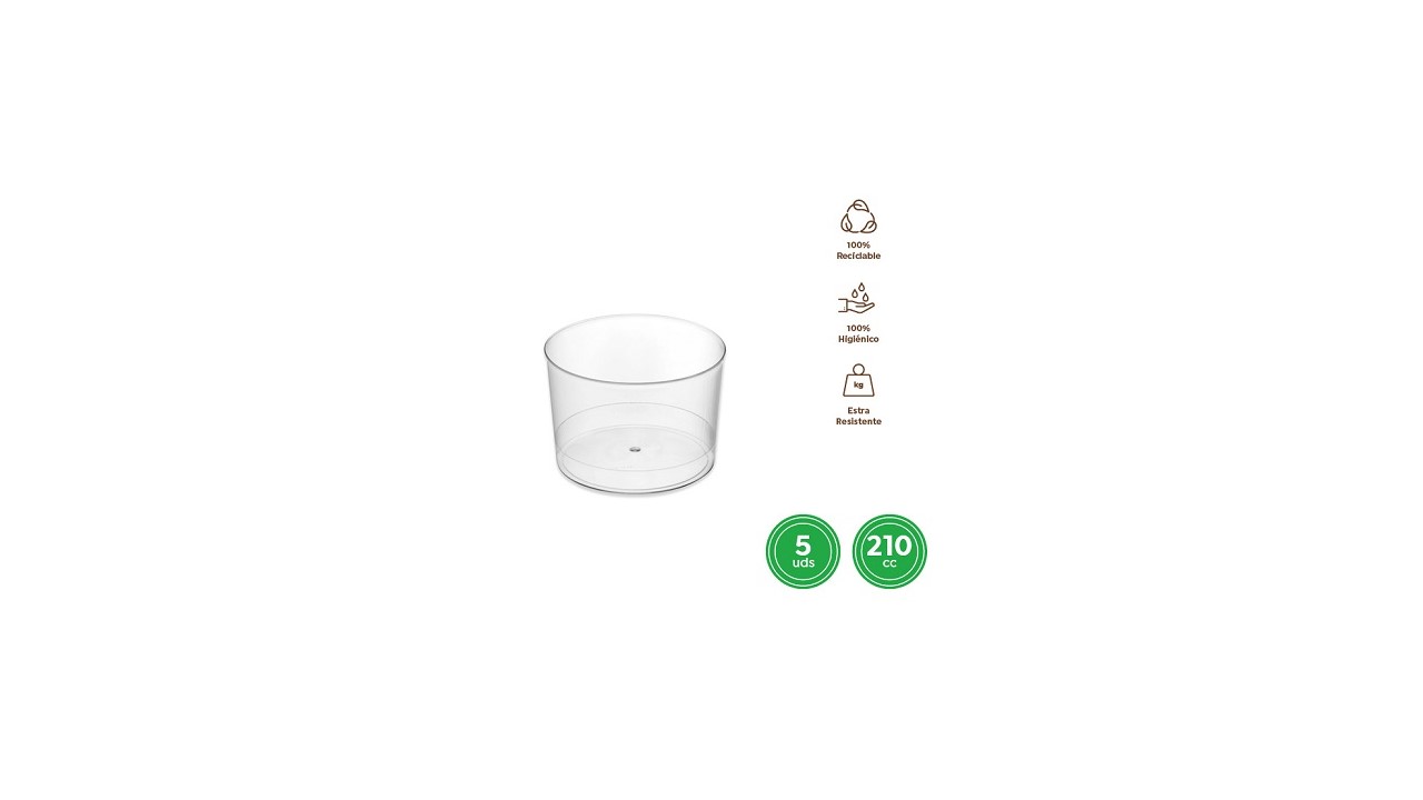 VASO CHIQUITO 210CC 20UD 9027000