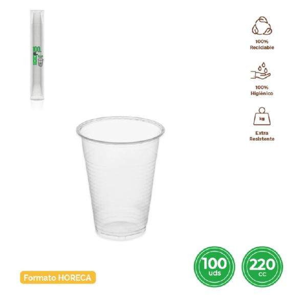 VASO IRROMP.TRANSP 220CC 100U 9016500