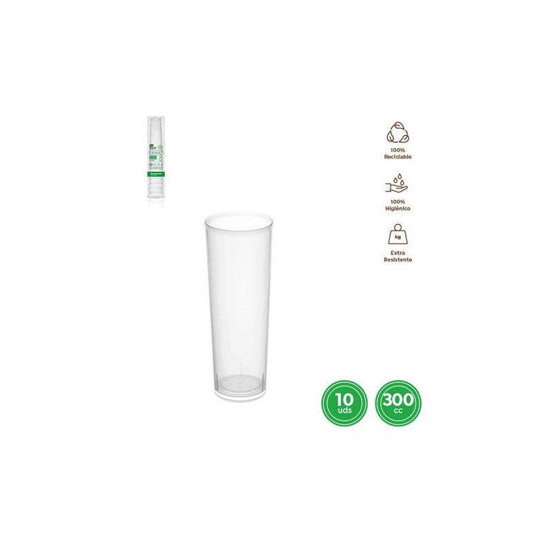 VASO TUBO REUTIL 300CC 10UD 9009000
