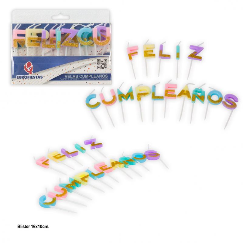 VELA F.CUMPLE PASTEL Y PURP. 9018500