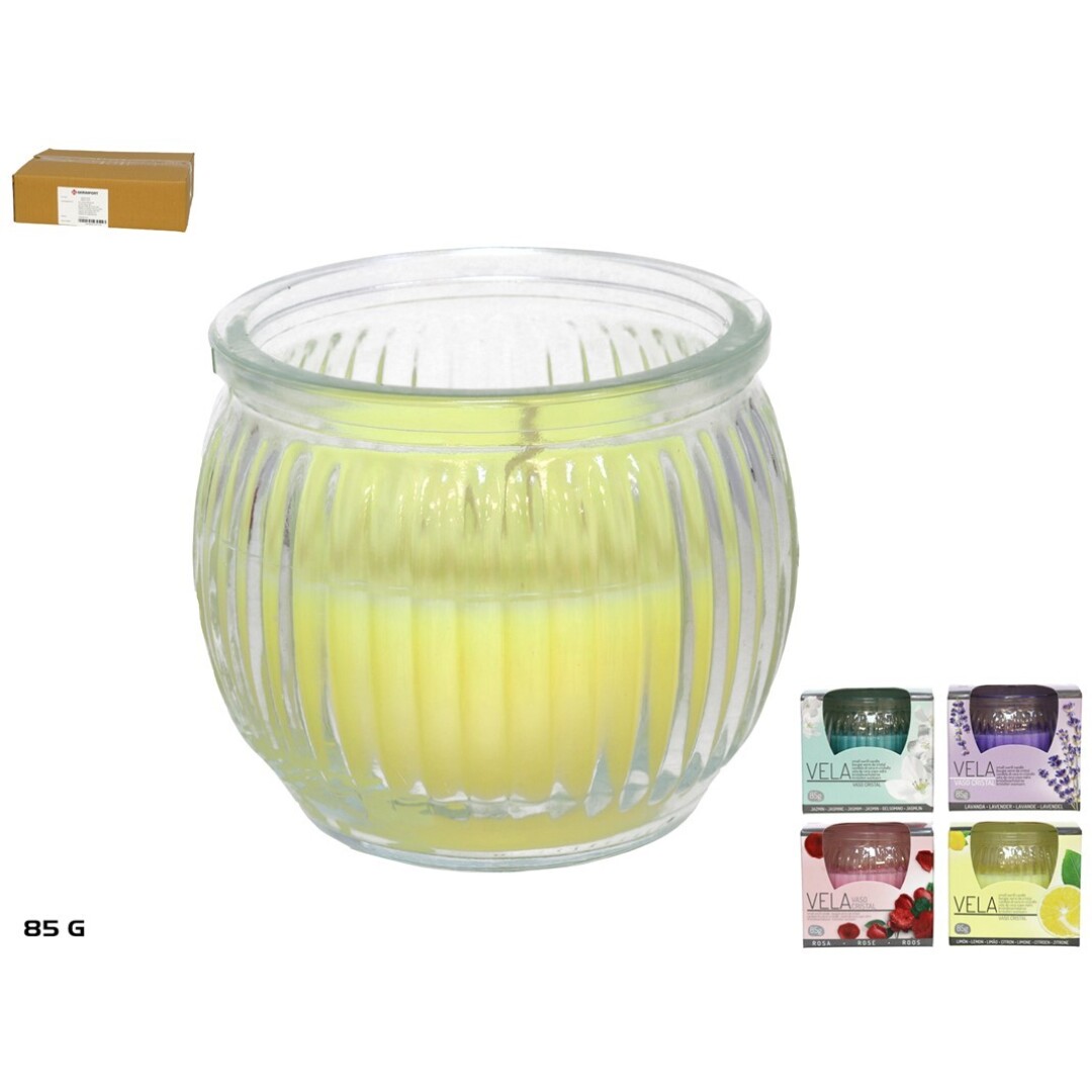VELA VASO CRISTAL 85G 9009500