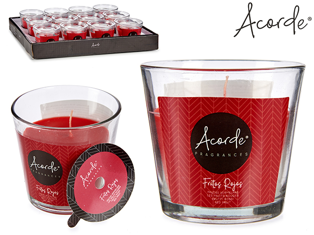 VELA VASO FRUTOS ROJOS 28H 9013500