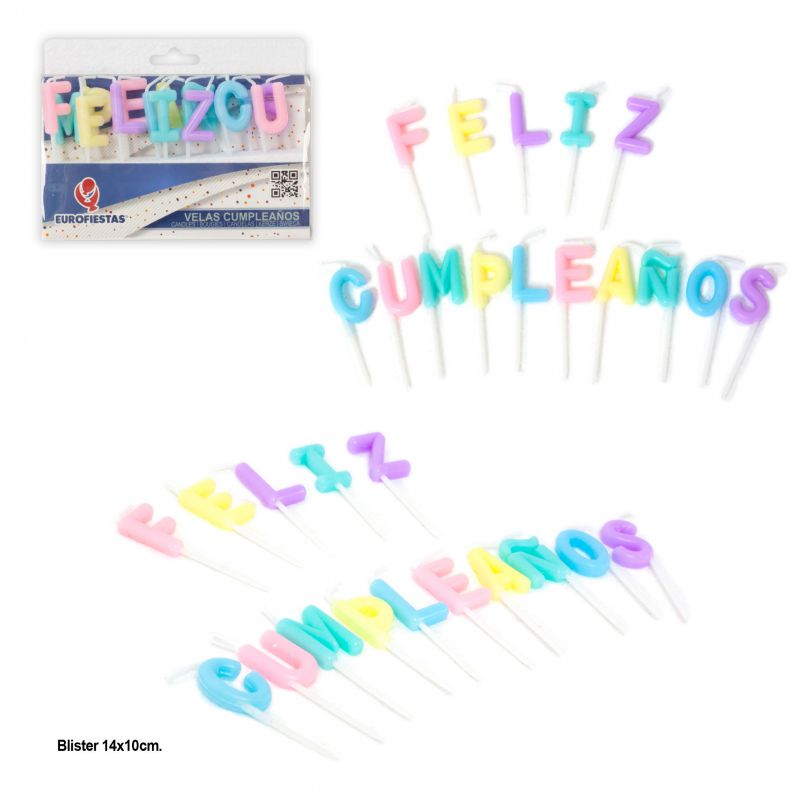 VELAS F.CUMPLE PASTEL 9011500