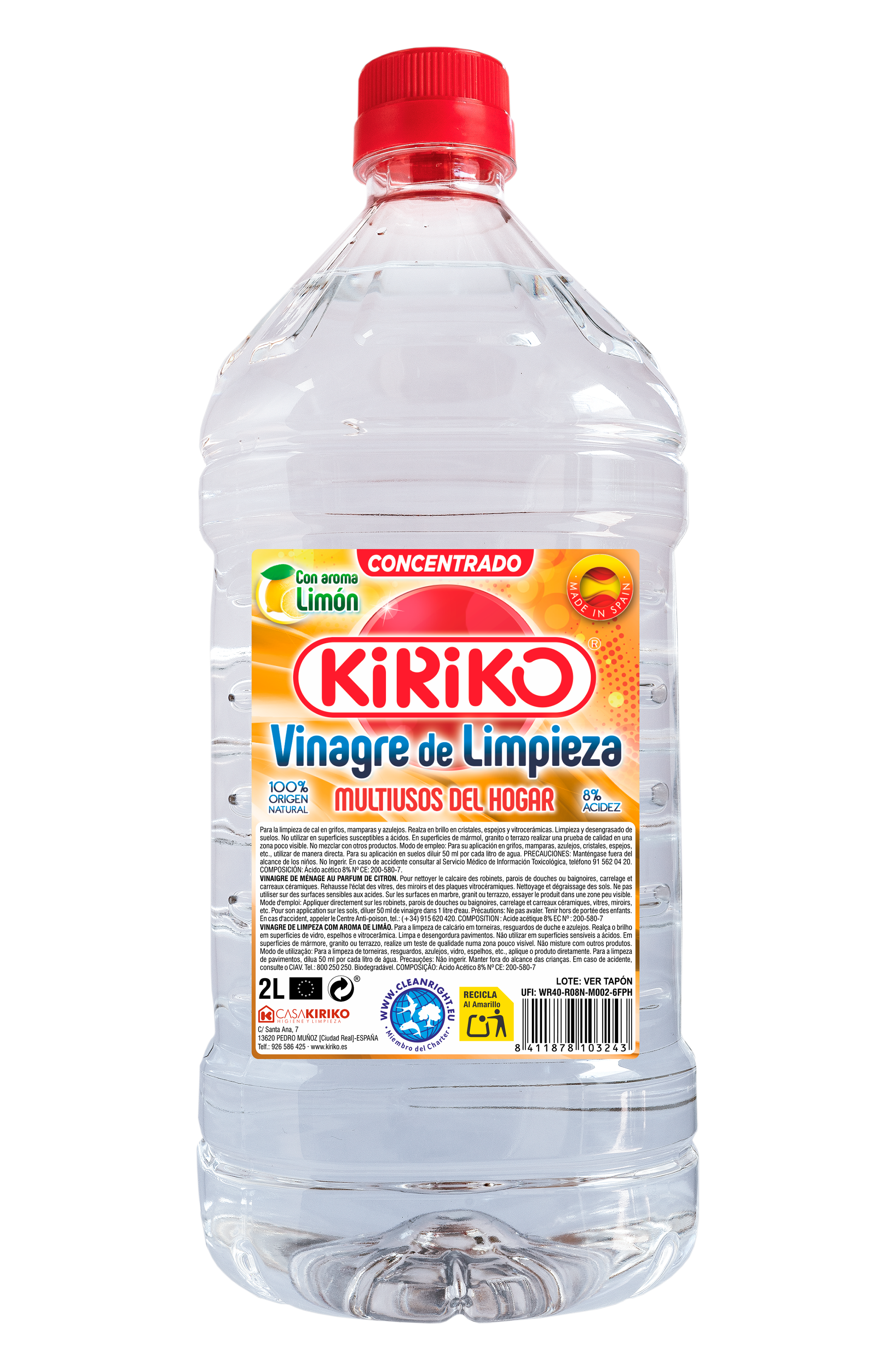 VINAGRE LIMP.CONC.LIMON 2L 901500