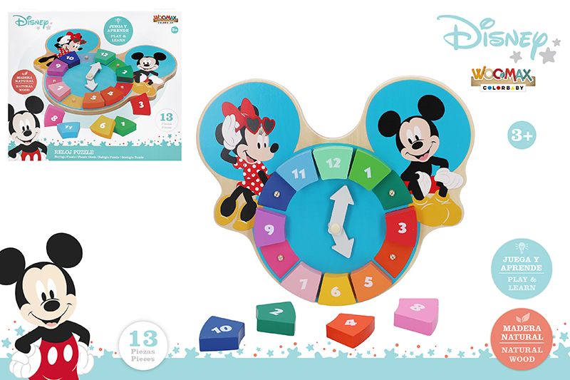 WOOMAX-DISNEY RELOJ PUZZLE MAD. 9047500
