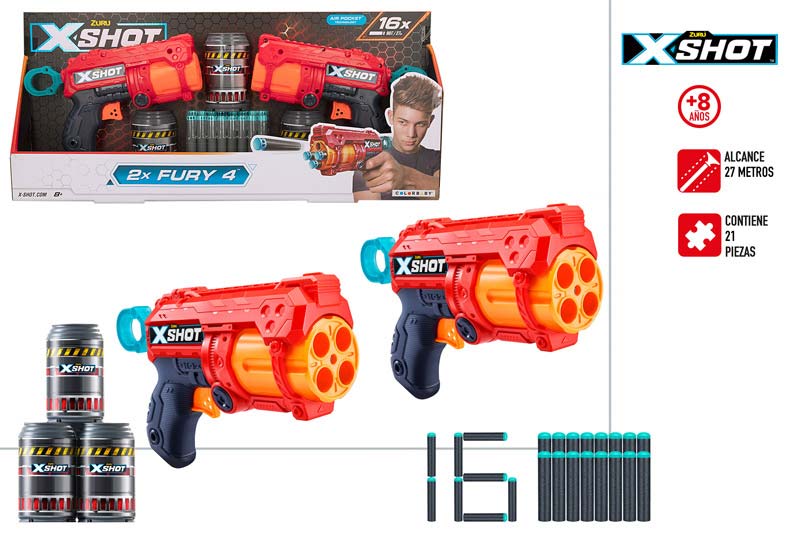 XSHOT ZURU 2X FURY 4 9122000 CAT